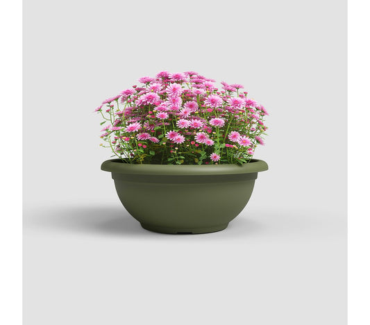 Macetero Verde Plástico Reciclado Venezia 40 Cm_0