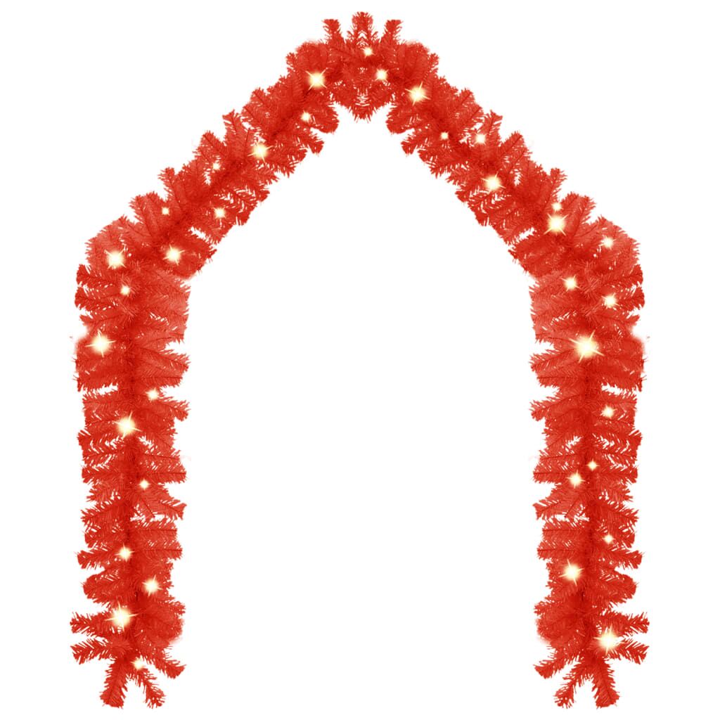 Vidaxl Guirnalda De Navidad Con Luces Led Rojo 5 M_1