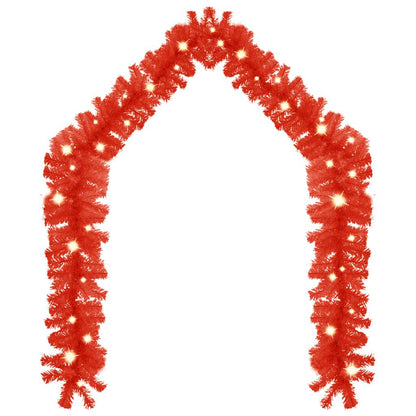 Vidaxl Guirnalda De Navidad Con Luces Led Rojo 5 M_1