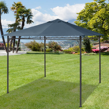 Outsunny Techo De Repuesto 300x300 Cm Cenador De Jardín Con 8 Orificios Verde_1
