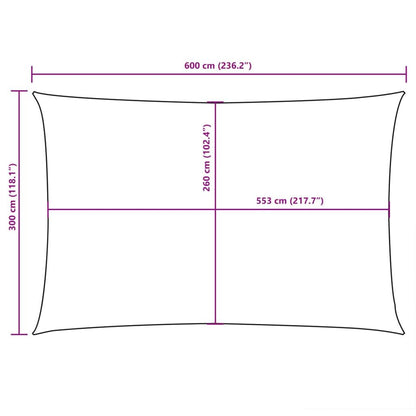 Vidaxl Toldo De Vela Rectangular Tela Oxford Negro 3x6 M_2