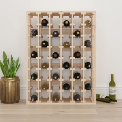 Botellero Madera Maciza De Pino 70x33x94 Cm_2