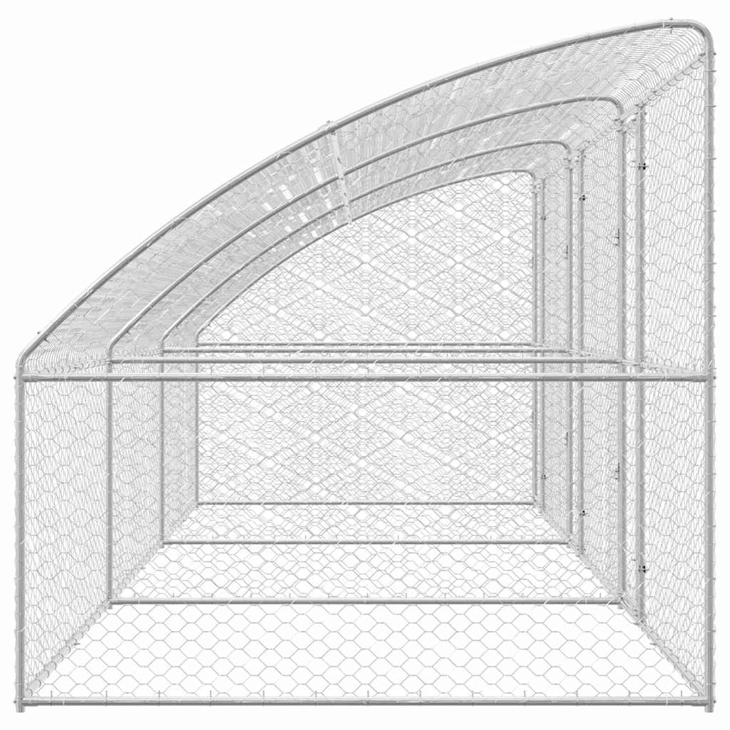 Refugio Para Perros 3 Pcs Plateado 6 X 2 X 2 M_4