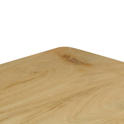 Mesa Consola Madera Maciza De Mango Y Acero 120x35x76 Cm_3