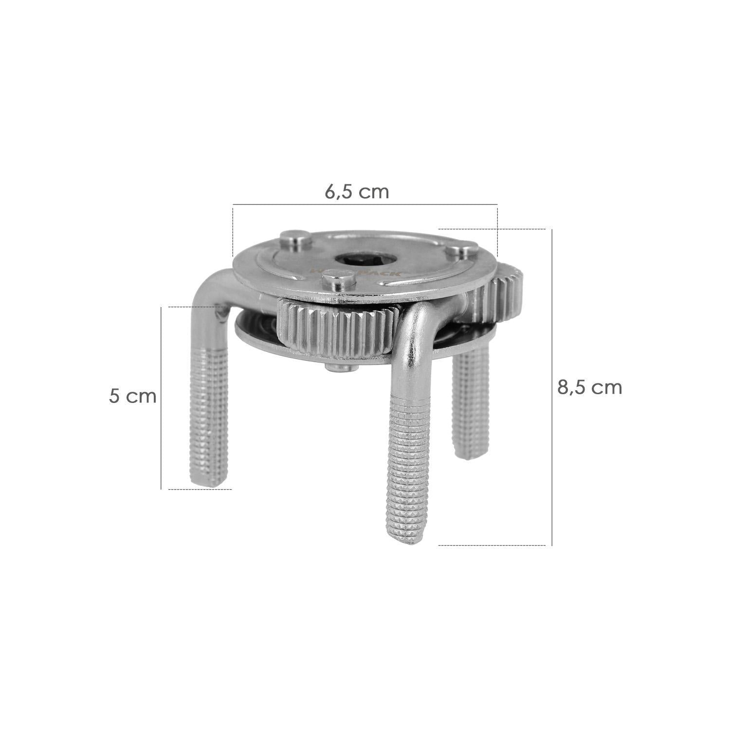 Llave Filtro Aceite Araña Universal Ø 8 A Ø 13,5 Cm. Llave Filtro 3 Garras, Llave Filtro Universal, Llave Filtro Coche / Moto