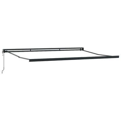 Toldo Retráctil Aluminio Y Tela Amarillo Y Blanco 5x3 M_4