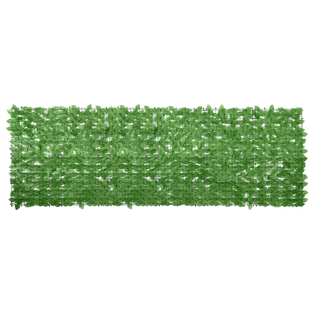 Vidaxl Toldo Para Balcón Con Hojas Verde 300x100 Cm_0