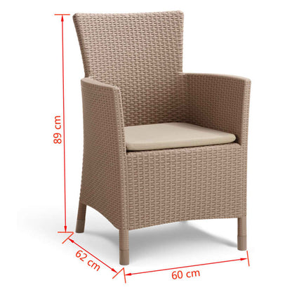 Keter Silla De Comedor De Jardín Iowa Capuchino_5