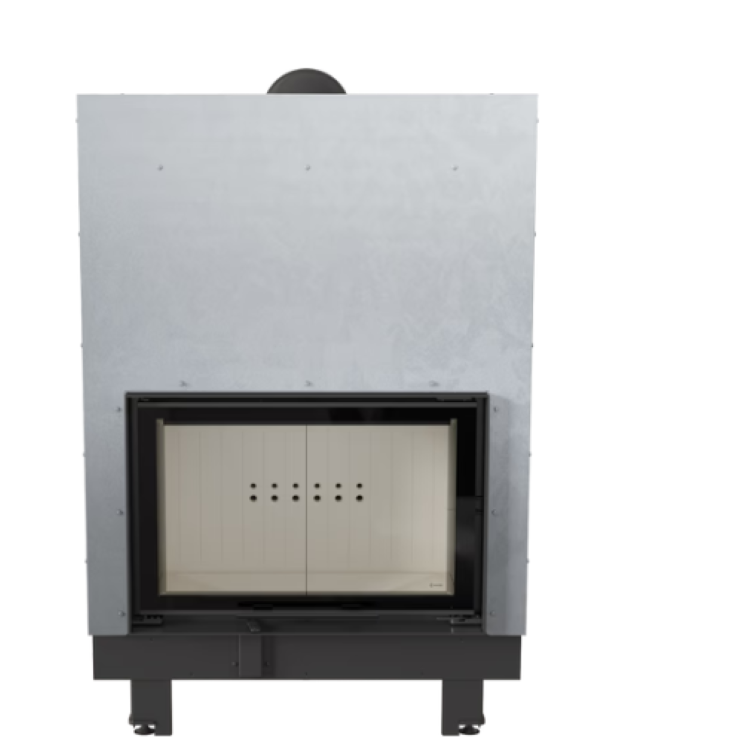 Bricosol Chimenea De Leña De Acero Kratki Mbo 15 Kw Ø 200 Puerta Elevable_1