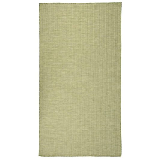 Vidaxl Alfombra De Exterior De Tejido Plano Verde 80x150 Cm_0