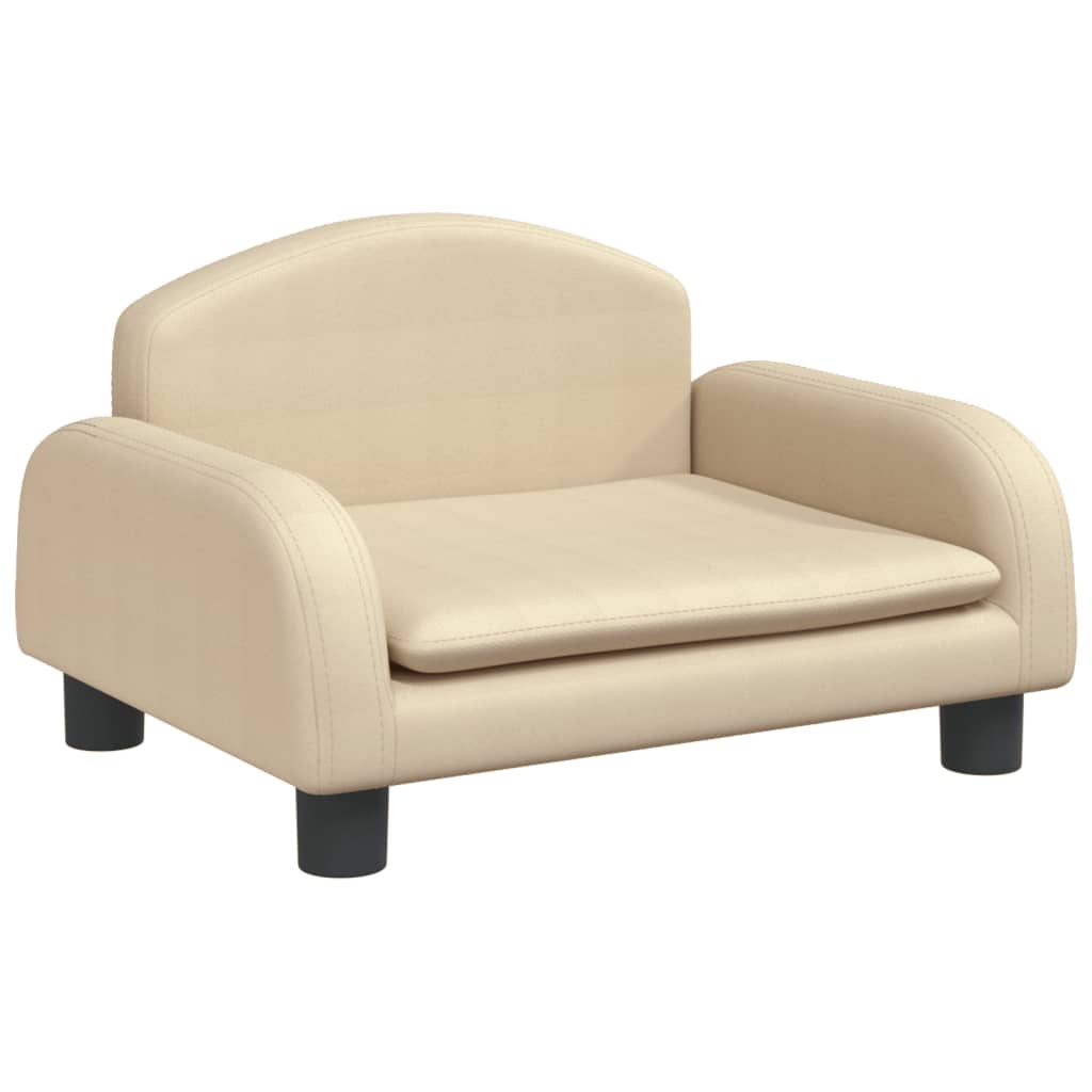 Cama Para Perros De Tela Crema 50x40x30 Cm / Vetonek_0