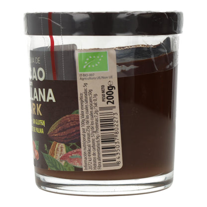 Crema vegana de cacao dark con avellanas bio Sol Natural 200 g