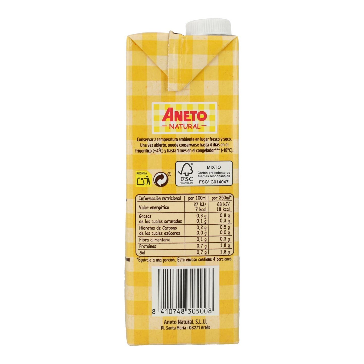 Pack 6x Caldo de pollo Bio Aneto 1L