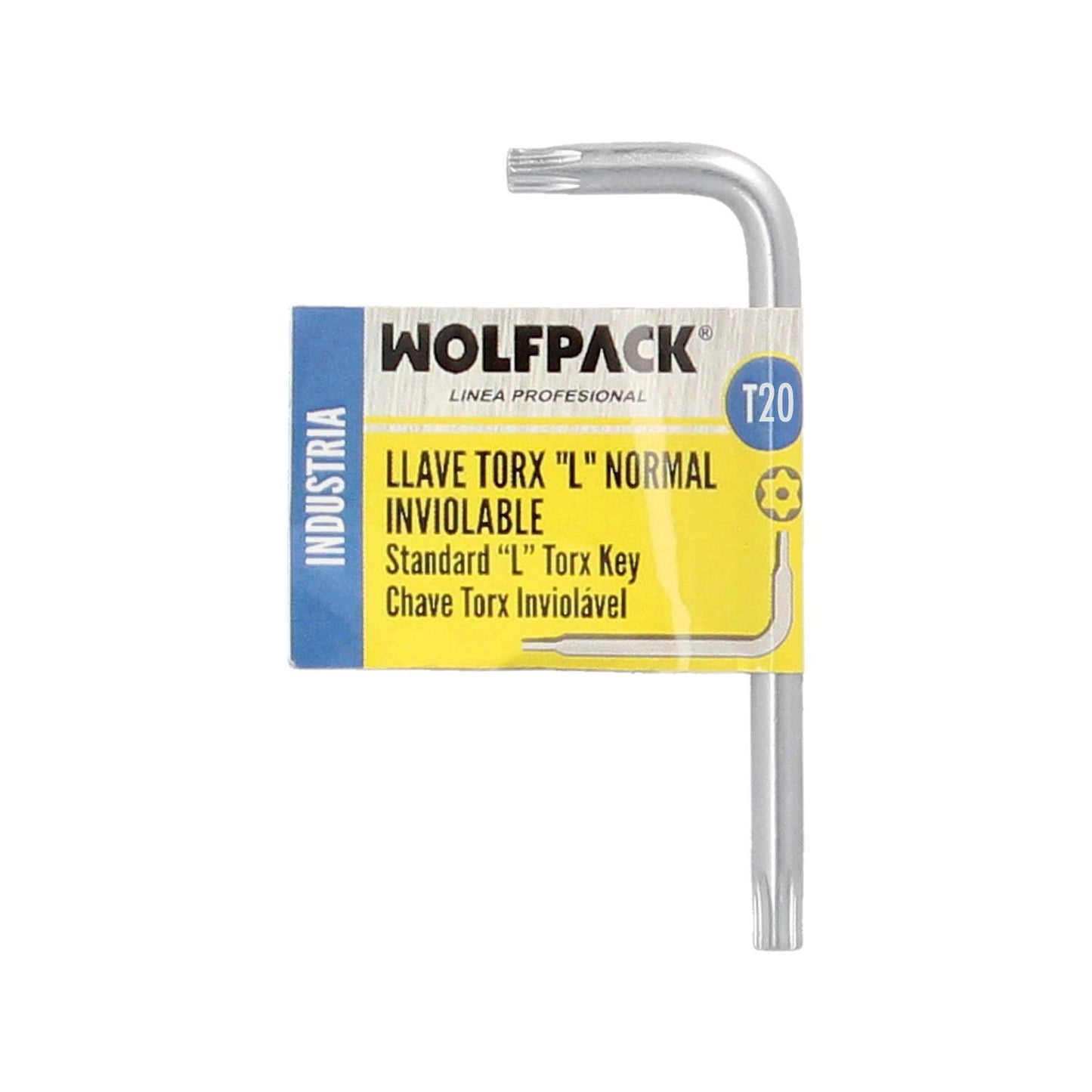 Llave Torx Inviolable Standar Acero Cromo Vanadio Profesional T20 Mm. Llave Estrella, Llave Allen Estrella