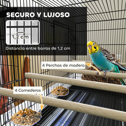 Pawhut Jaula Para Pájaros Con Divisor_4
