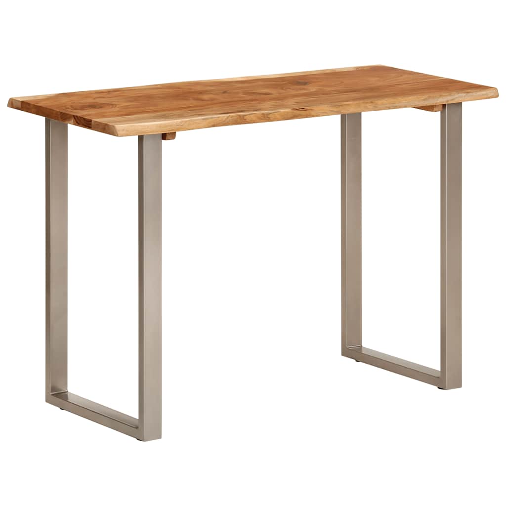 Mesa De Comedor Madera Maciza De Acacia 110x50x76 Cm_0