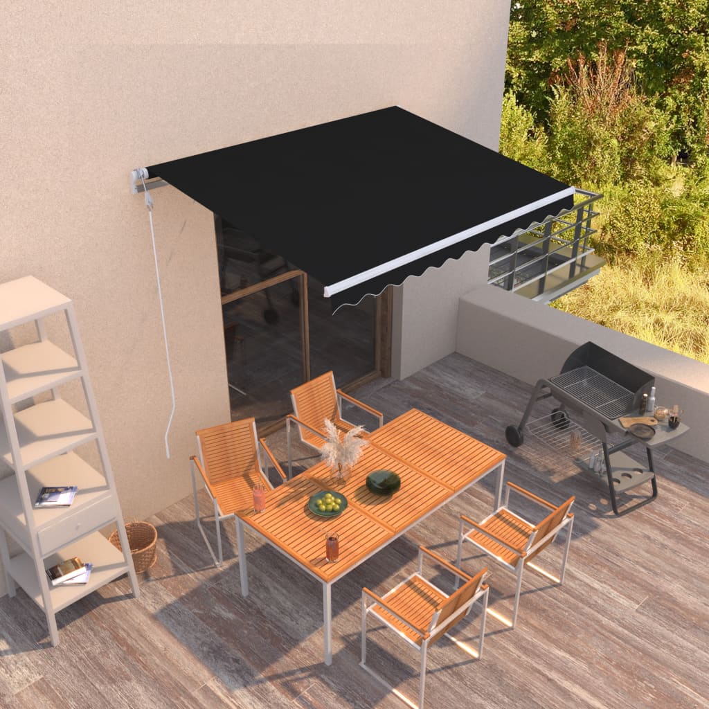 Toldo Retráctil Automático Gris Antracita 300x250 Cm_1