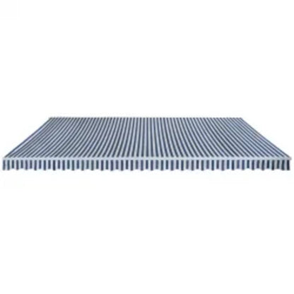 Toldo Plegable De Operación Manual 600 Cm Azul Y Blanco_0