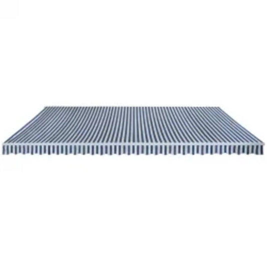 Toldo Plegable De Operación Manual 600 Cm Azul Y Blanco_0