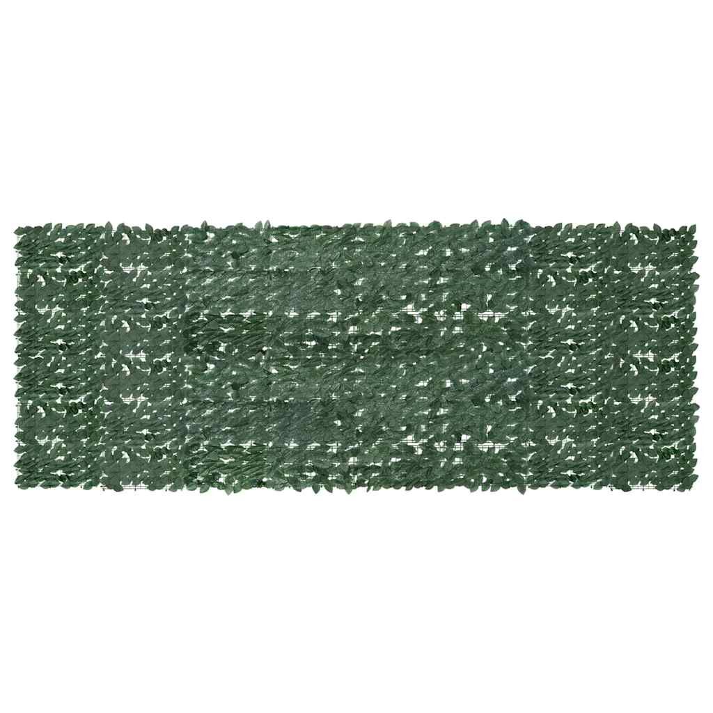 Vidaxl Toldo Para Balcón Con Hojas Verde Oscuro 400x150 Cm_0