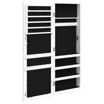 Vidaxl Espejo Con Joyero De Pared Blanco 37,5x10x106 Cm_4