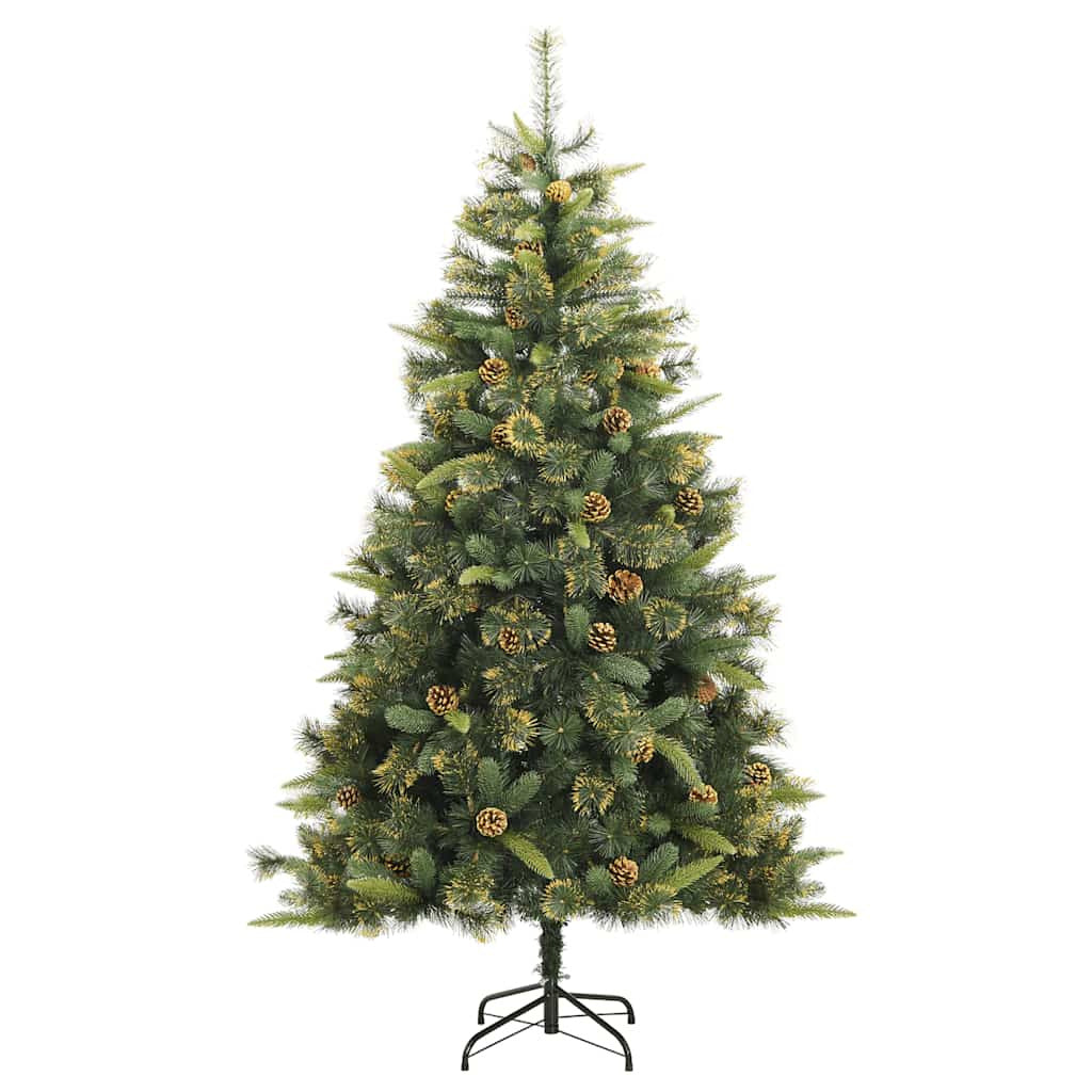 Vidaxl Árbol De Navidad Artificial Con Bisagras 300 Led Y Bolas 180 Cm_4