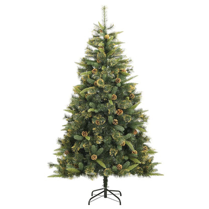 Vidaxl Árbol De Navidad Artificial Con Bisagras 300 Led Y Bolas 180 Cm_4