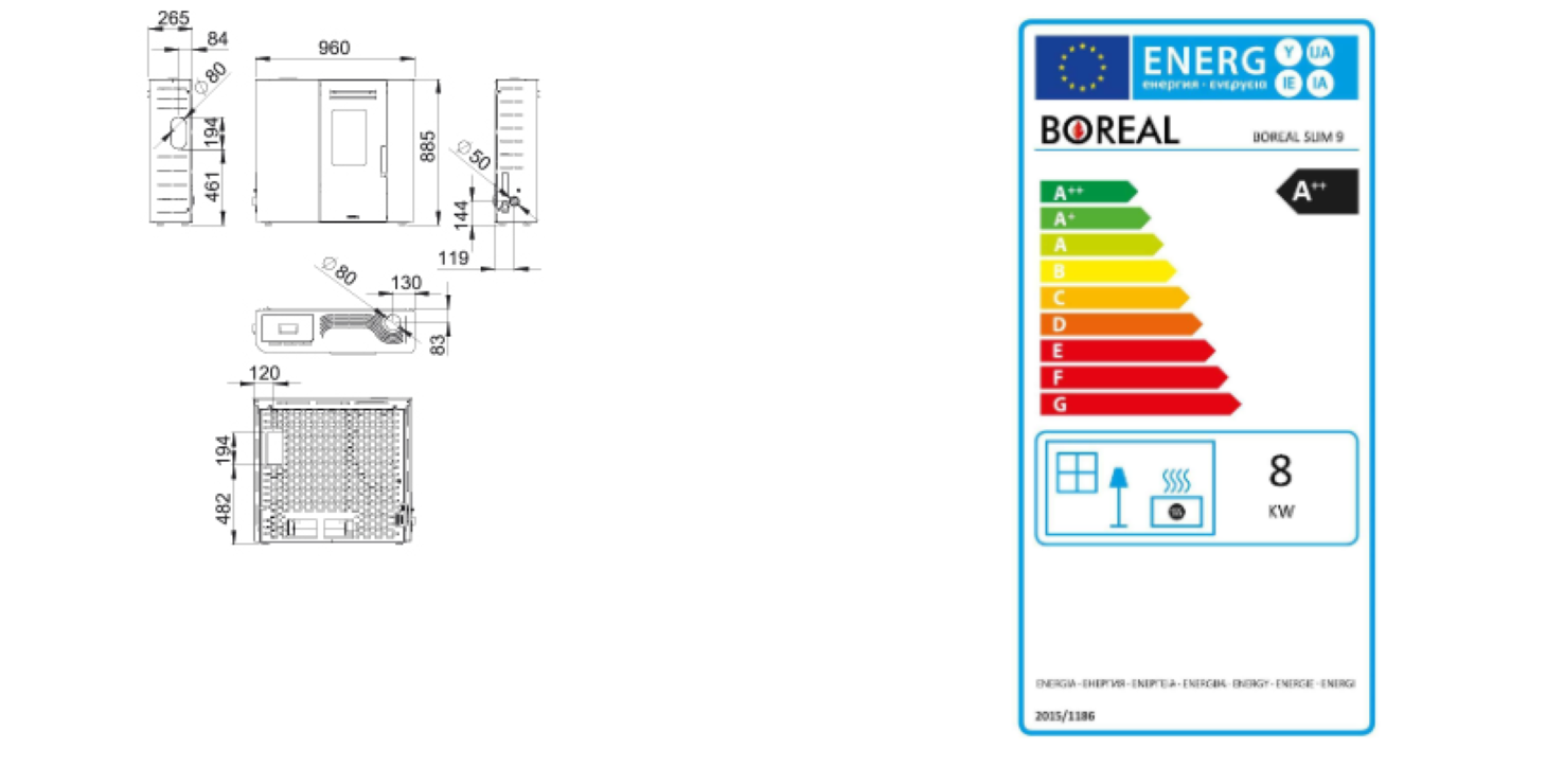 Bricosol Estufa De Pellet Extraplana Boreal 9 Kw Gris_4