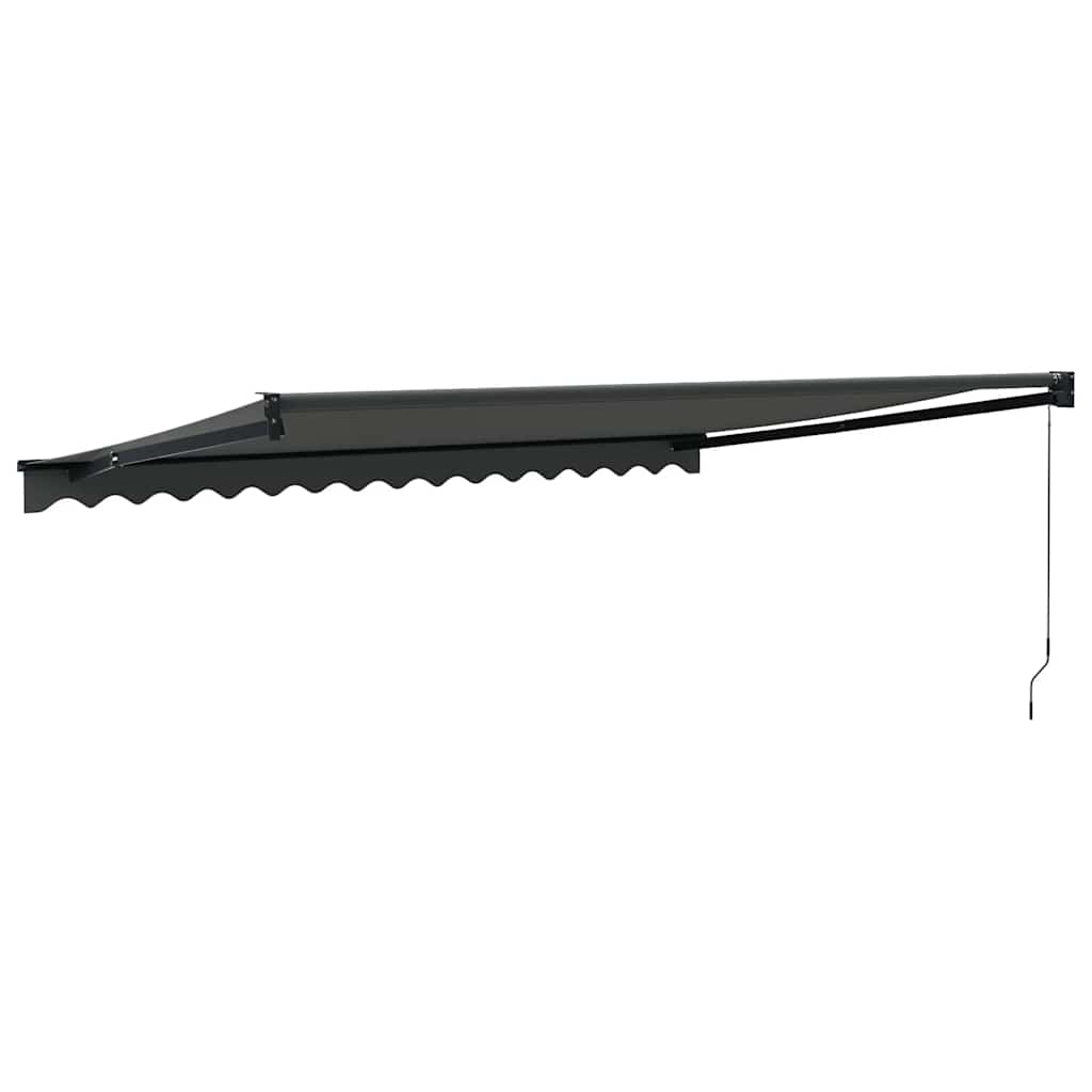 Toldo Retráctil Aluminio Y Tela Gris Antracita 4,5x3 M_4