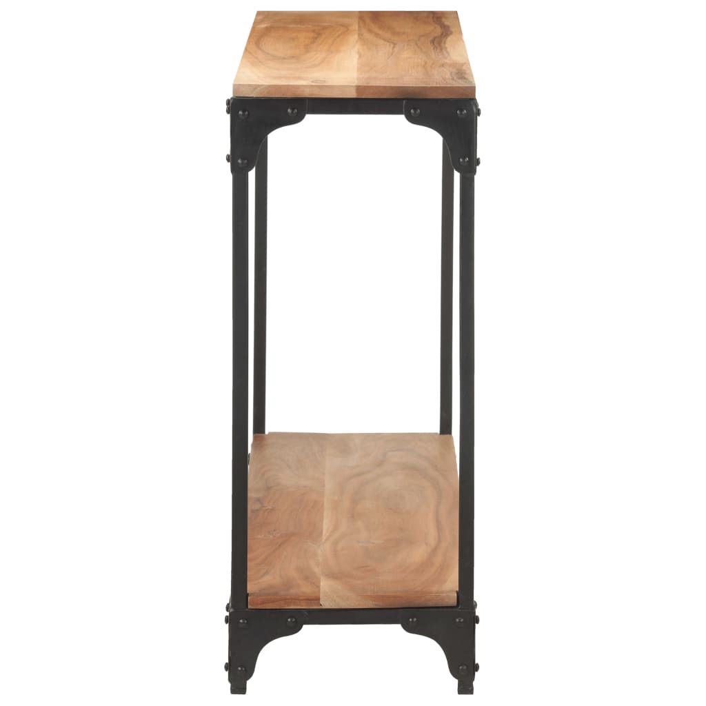 Mesa Consola De Madera Maciza De Acacia 110x30x75 Cm_1