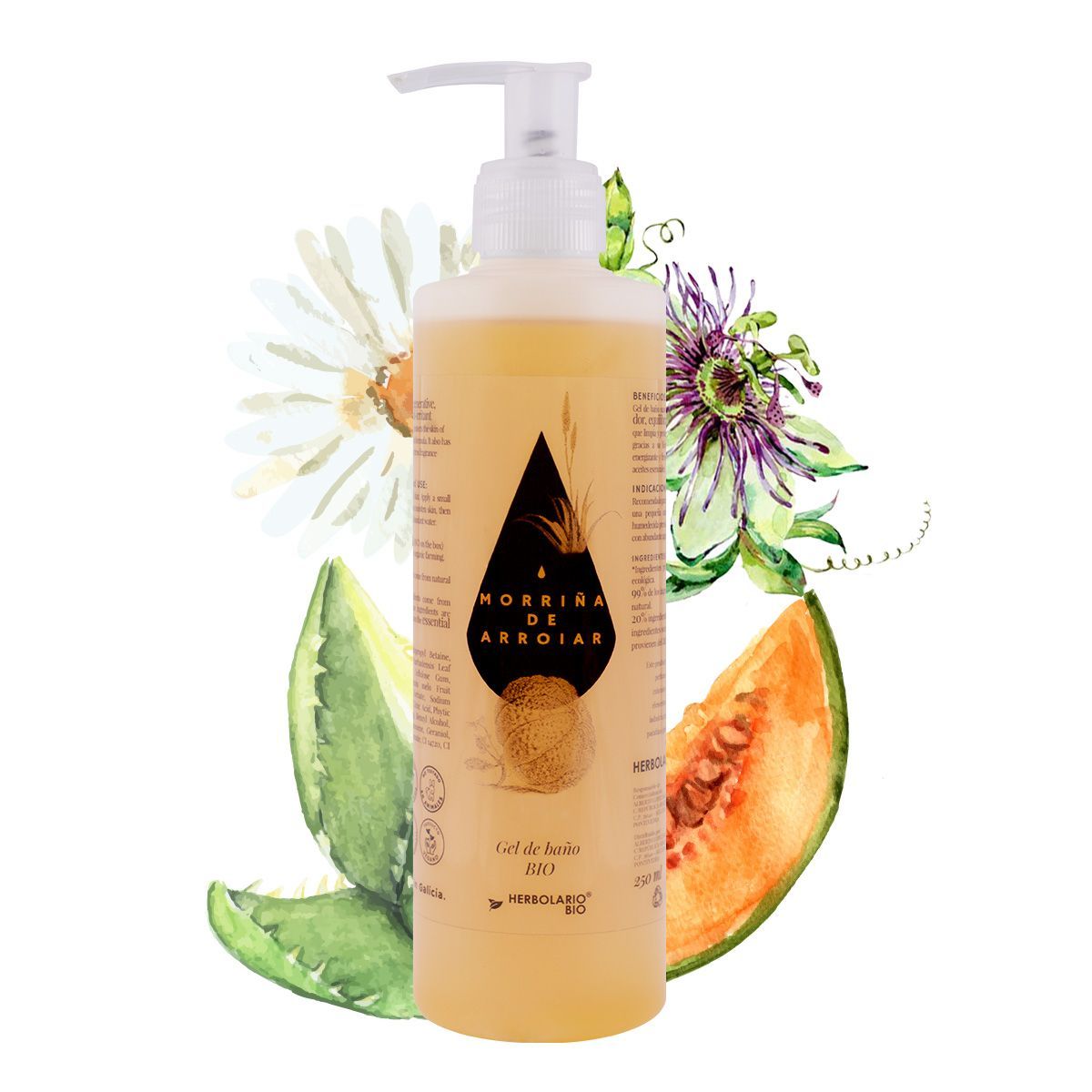 Gel De Baño Ecológico Y Vegano Morriña De Arroiar - Herbolario Bio_0