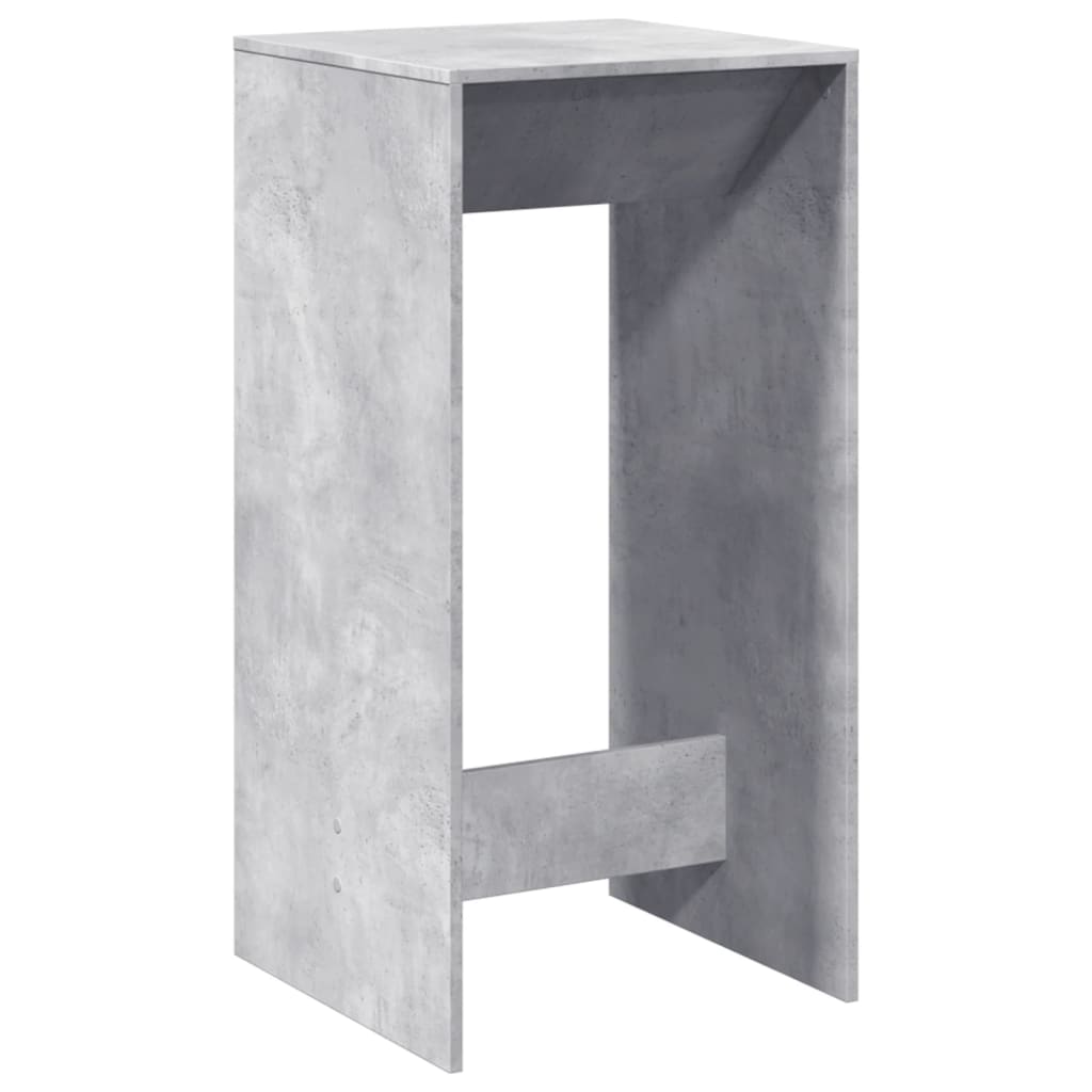 Mesa Alta De Bar Madera Ingeniería Gris Hormigón 51x50x103,5 Cm_4