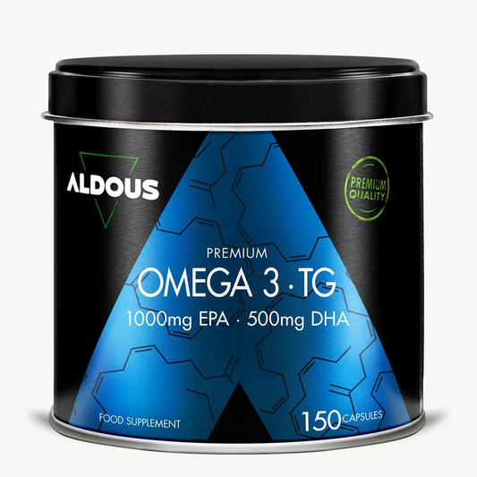 Omega 3 Capsulas Premium 1000 mg EPA y 500 mg DHA Aldous Bio 150 Cápsulas