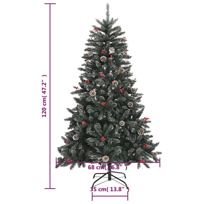 Vidaxl Árbol De Navidad Artificial Con Soporte Pvc Verde 120 Cm_2