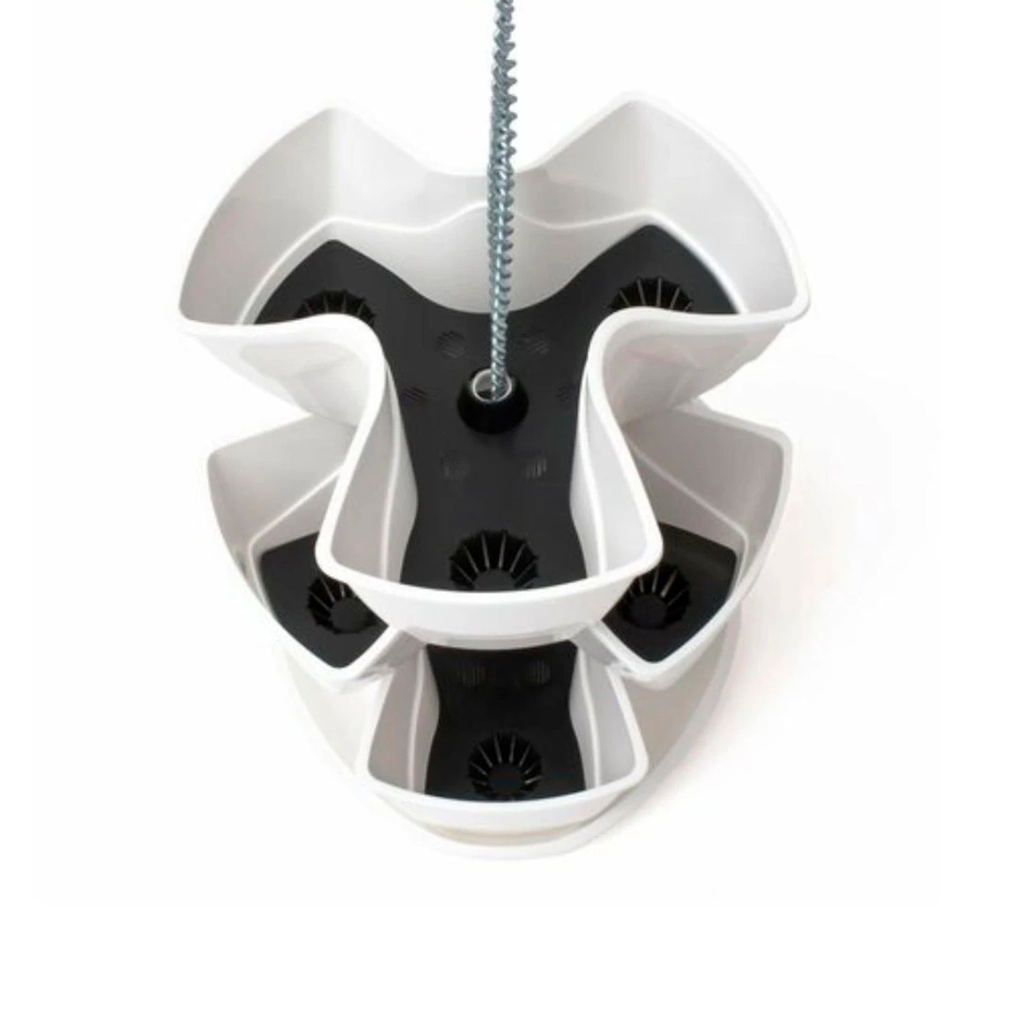 Jardín Vertical Colgante Coubi Herbal 9l., Dimensiones (mm) 295x295x880, Color Blanco_4