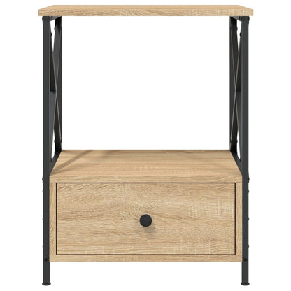 Mesitas Noche 2 Uds Madera Ingeniería Roble Sonoma 50x41x65 Cm_4