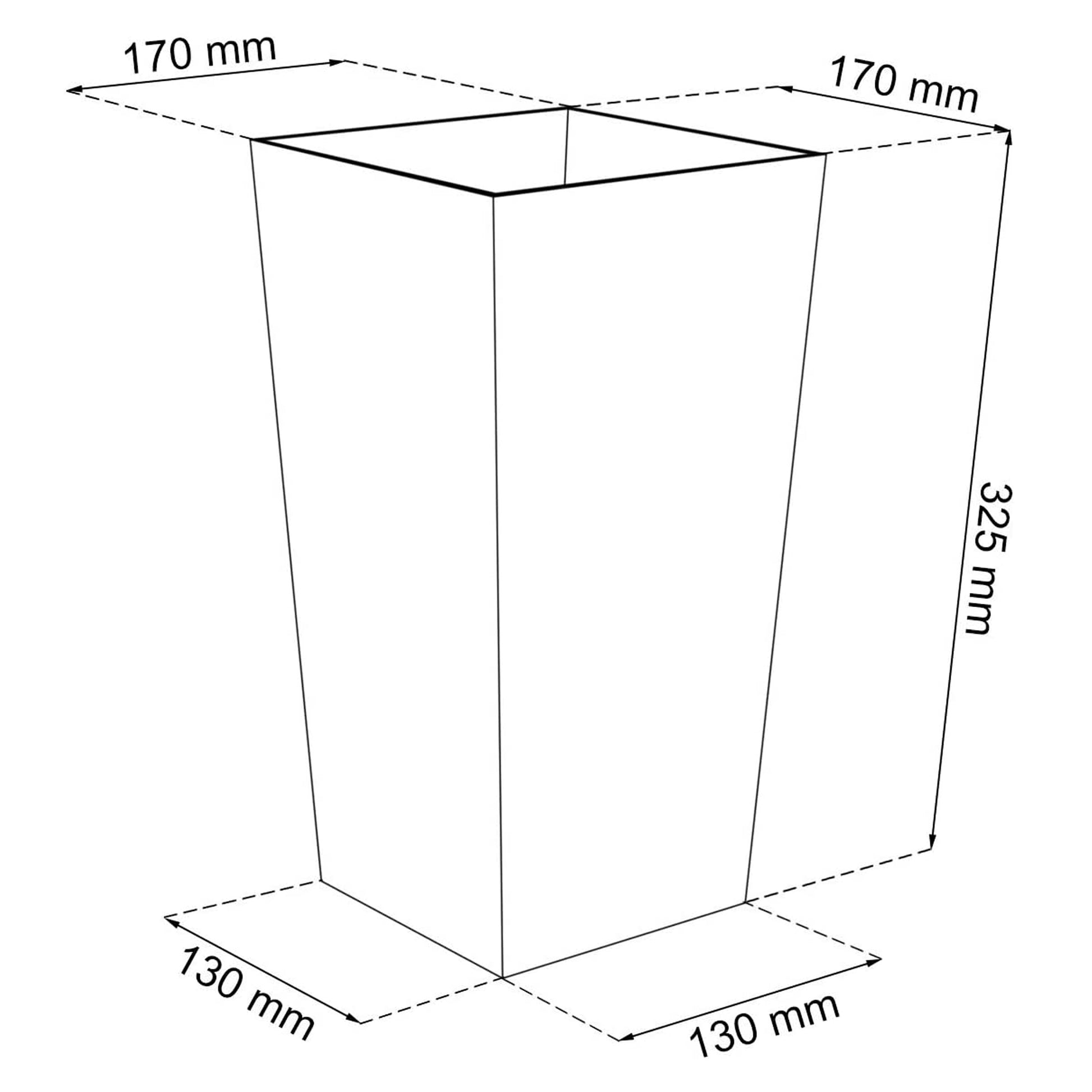 Maceta Rato De 7,2 Litros Con Inserto 17 X 17 X 32,4 Cm En Color Blanco_2