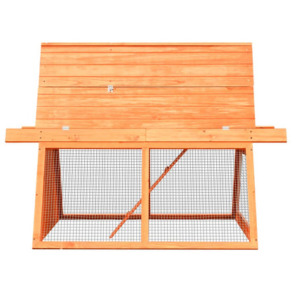Vidaxl Conejera De Madera Maciza De Pino Y Abeto 152x128x108 Cm_3