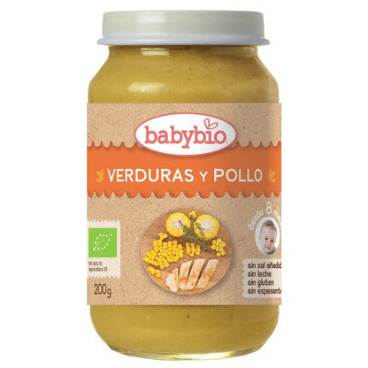 Tarrito Verduras y Pollo (a partir de 8 meses) babybio 200g