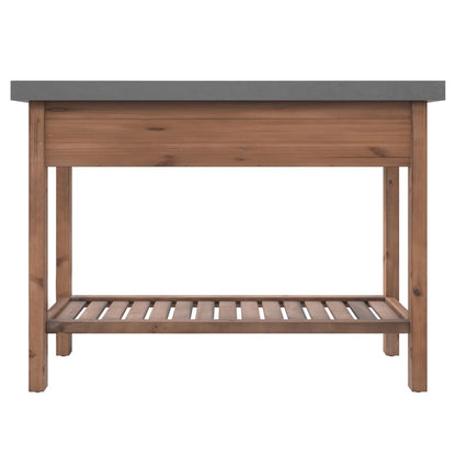 Mesa Consola De Madera Maciza De Abeto 110x35x80 Cm_3