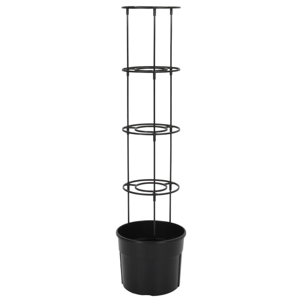 Macetero Para Tomates Polipropileno Antracita Ø29,5x115 Cm_3
