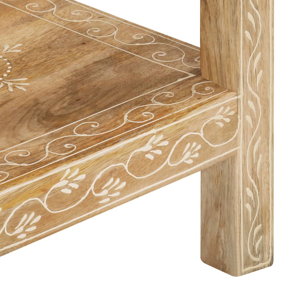 Mesa Consola De Madera Maciza De Mango 80x35x74 Cm_3