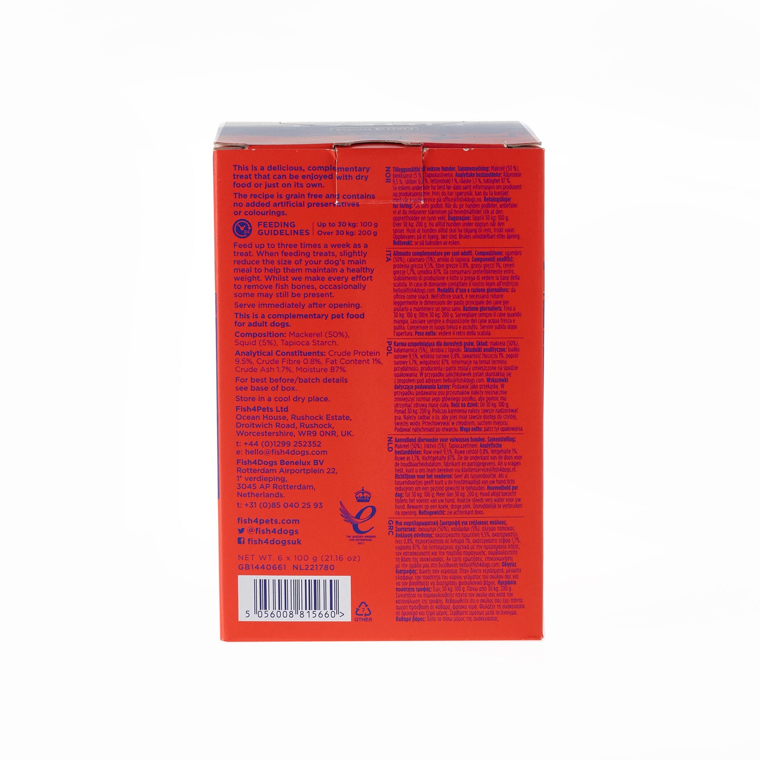 Fish4dogs Mousse Para Perro Sin Cereales – Caballa Y Calamar 100 G (pack De 6)_2