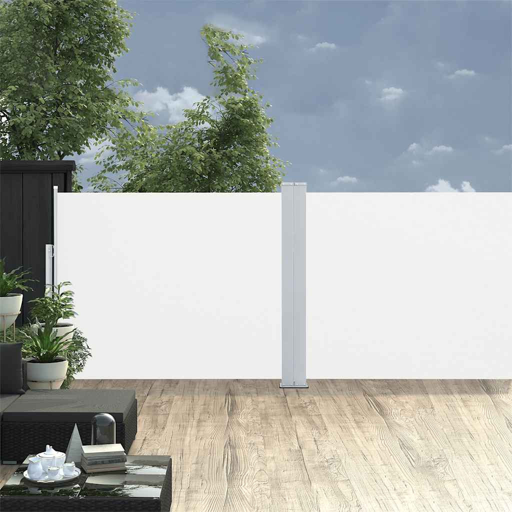 Vidaxl Toldo Lateral Retráctil Para Patio Color Crema 140x1200 Cm_1