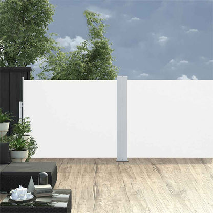 Vidaxl Toldo Lateral Retráctil Para Patio Color Crema 140x1200 Cm_1