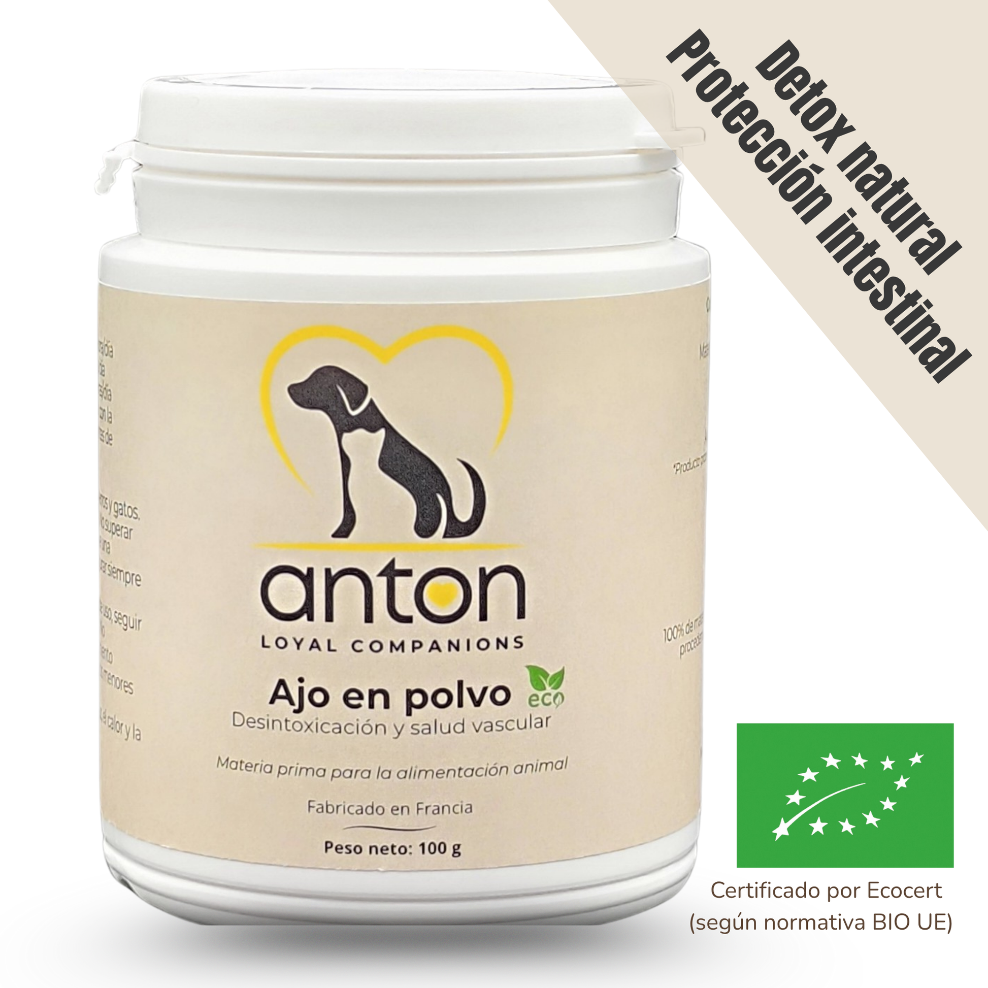 Suplemento natural para perros y gatos - Ajo ecológico - 100g_0