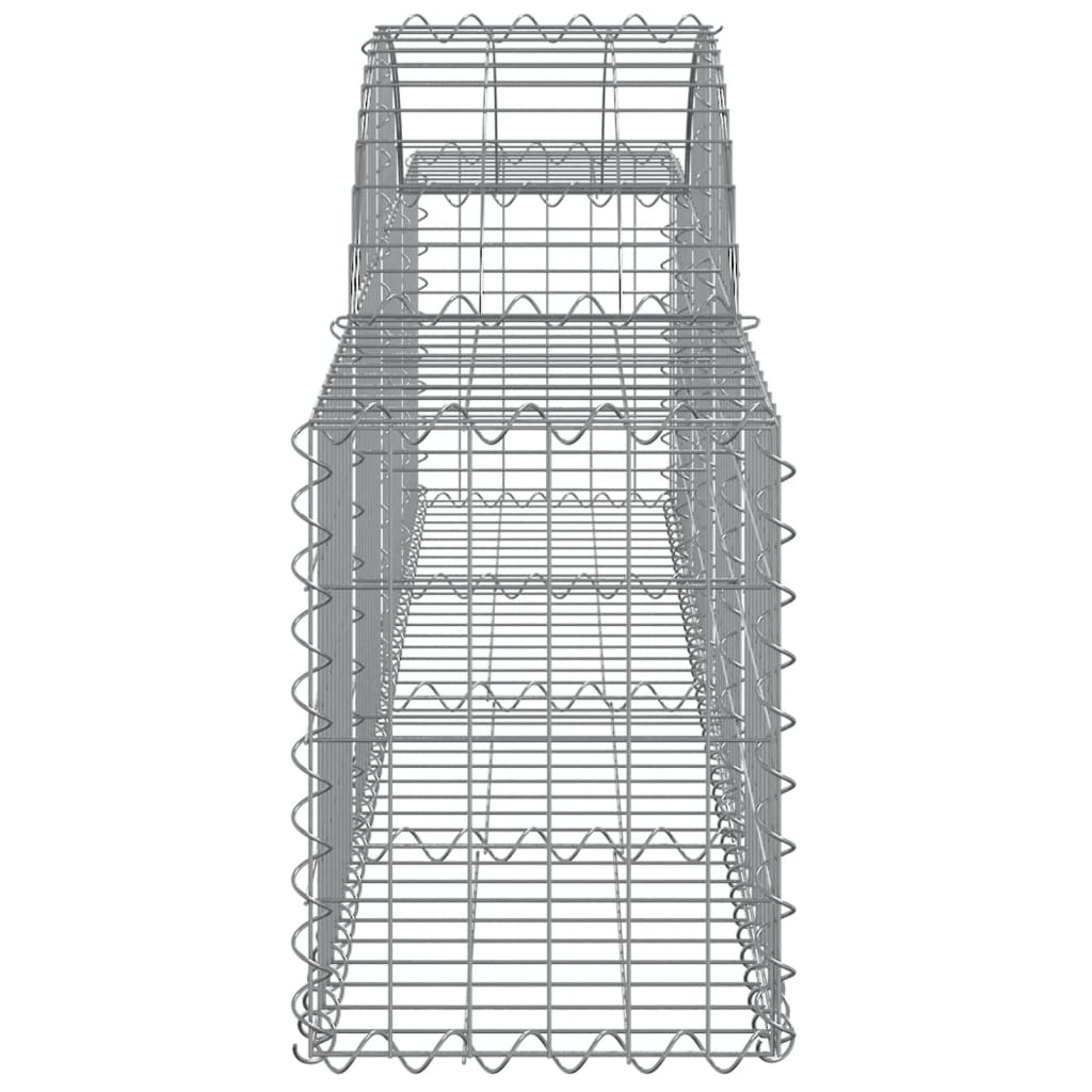Cestas De Gaviones 20 Uds Forma De Arco Hierro 200x30x40/60 Cm_4