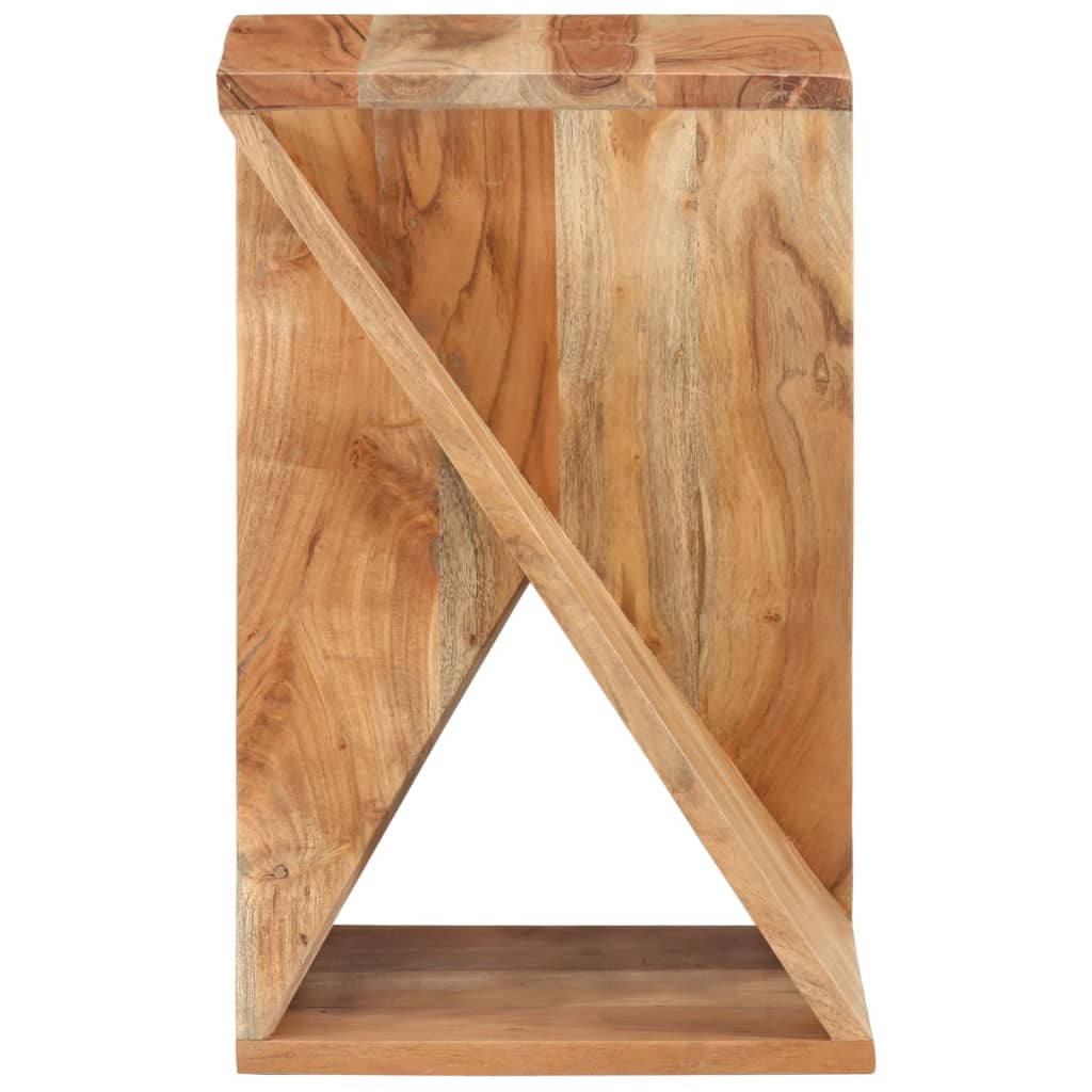Mesa Auxiliar Madera Maciza De Acacia 35x35x55 Cm_1