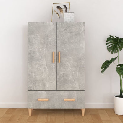 Aparador De Madera Contrachapada Gris Hormigón 70x31x115 Cm / Vetonek_1