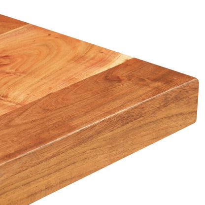 Mesa Alta De Bar Cuadrada Madera De Acacia Maciza 50x50x110 Cm_2